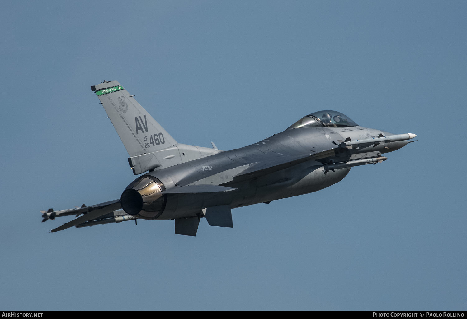 Aircraft Photo of 88-0460 / AF88-460 | Lockheed Martin F-16CM Fighting Falcon | USA - Air Force | AirHistory.net #254637