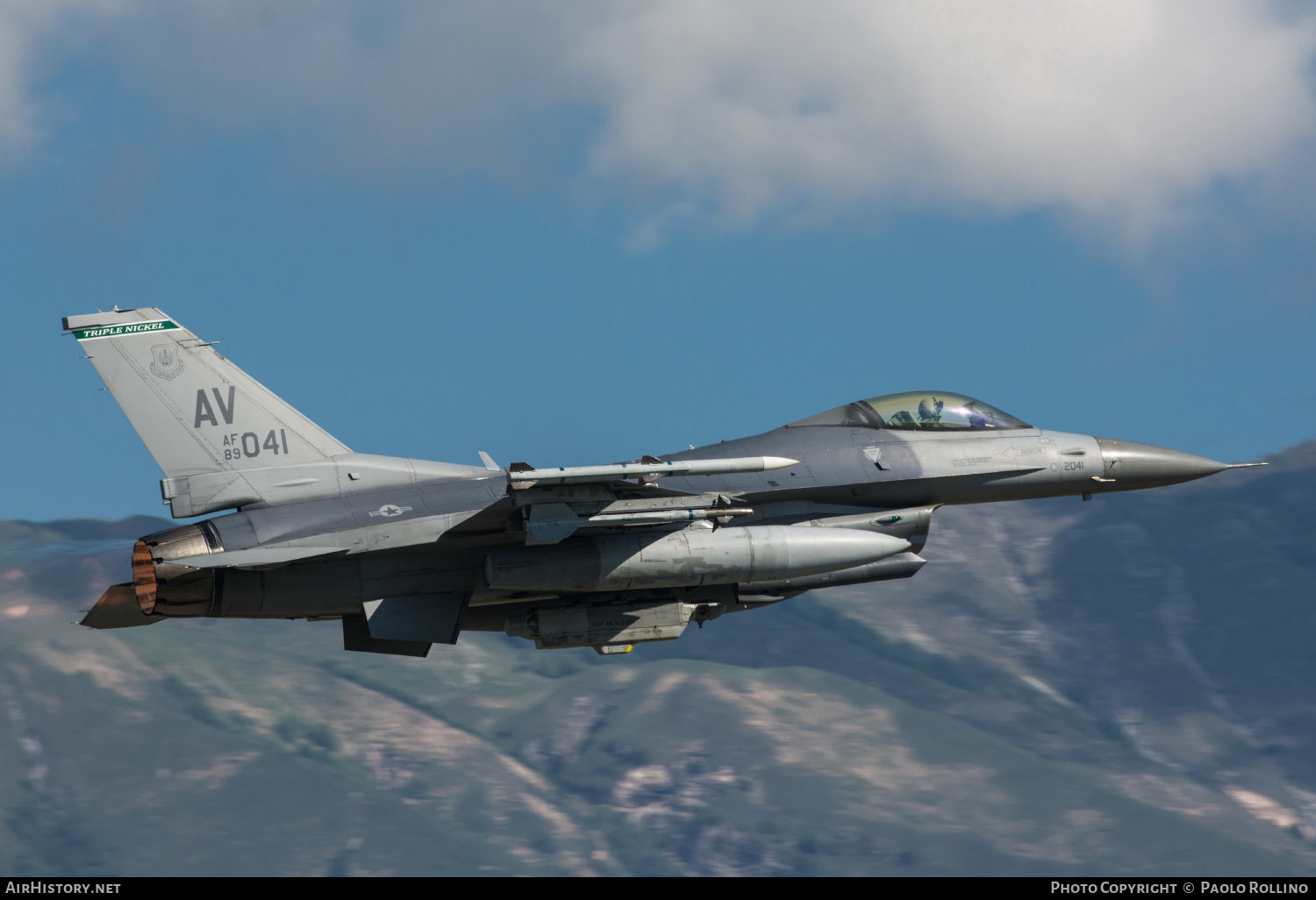 Aircraft Photo of 89-2041 / AF89-041 | Lockheed Martin F-16CM Fighting Falcon | USA - Air Force | AirHistory.net #254638
