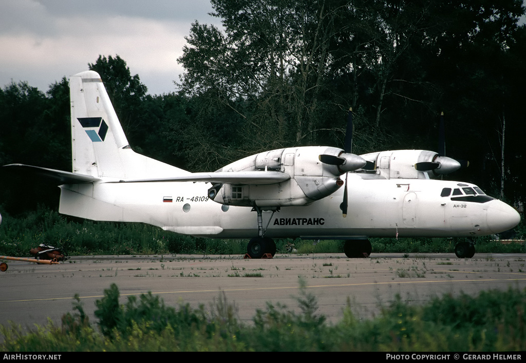 Aircraft Photo of RA-48109 | Antonov An-32A | Aviatrans | AirHistory.net #254700