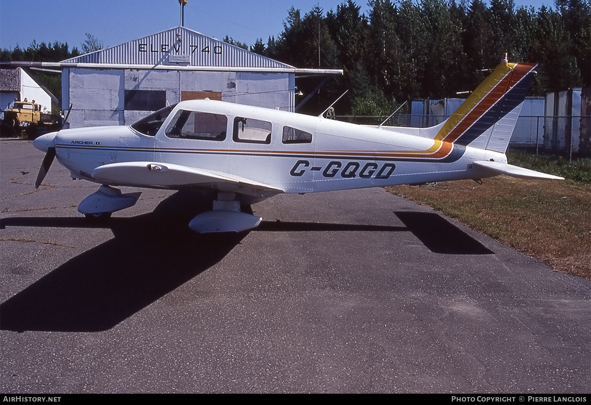 Aircraft Photo of C-GQGD | Piper PA-28-181 Cherokee Archer II | AirHistory.net #254707