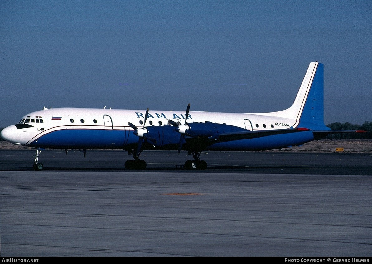 Aircraft Photo of RA-75442 | Ilyushin Il-18D | Ram Air | AirHistory.net #254712