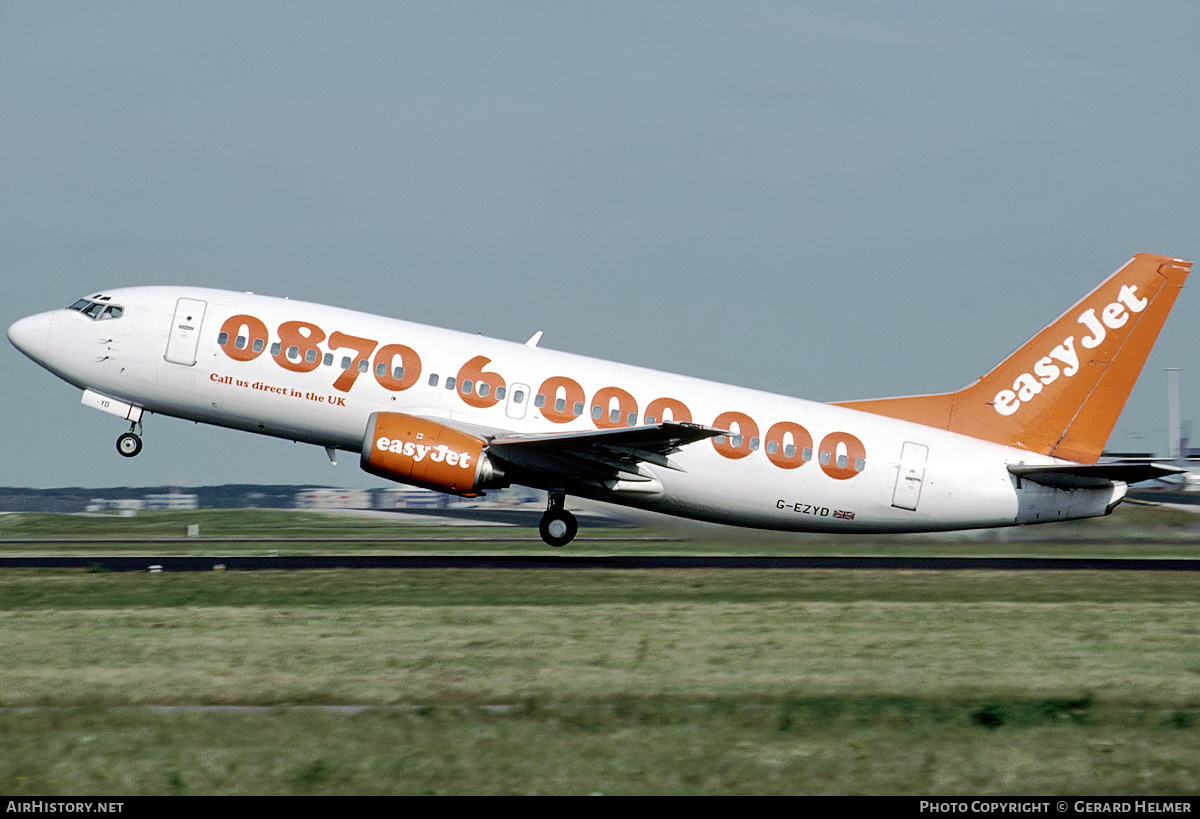 Aircraft Photo of G-EZYD | Boeing 737-3M8 | EasyJet | AirHistory.net #254725