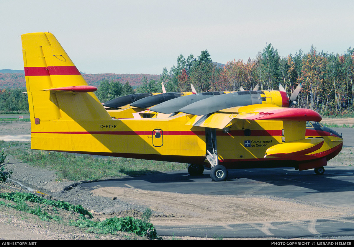 Aircraft Photo of C-FTXE | Canadair CL-215-I (CL-215-1A10) | Gouvernement du Québec | AirHistory.net #254731