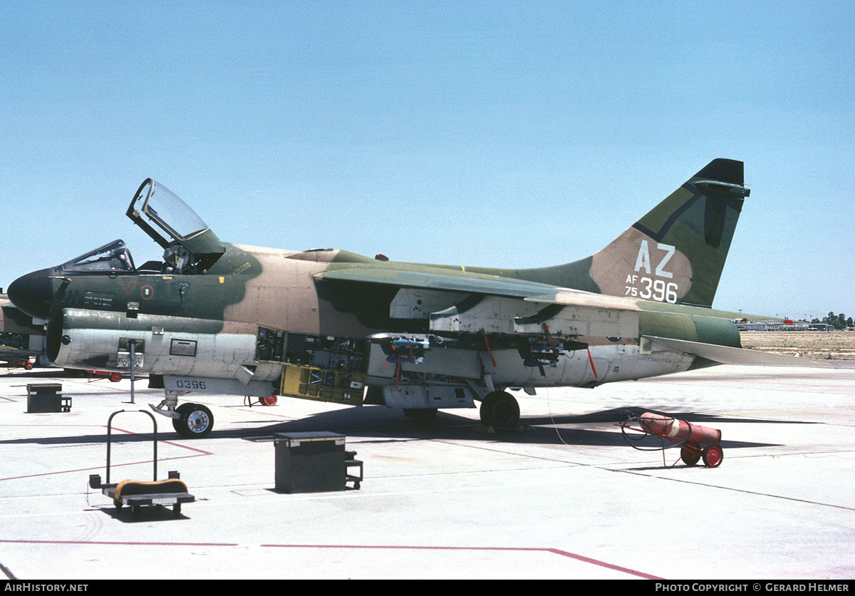 Aircraft Photo of 75-0396 / AF75-396 | Vought A-7D Corsair II | USA - Air Force | AirHistory.net #254746
