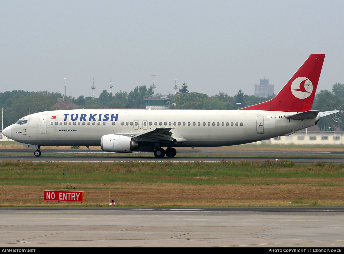 Aircraft Photo of TC-JDT | Boeing 737-4Y0 | Turkish Airlines | AirHistory.net #254896