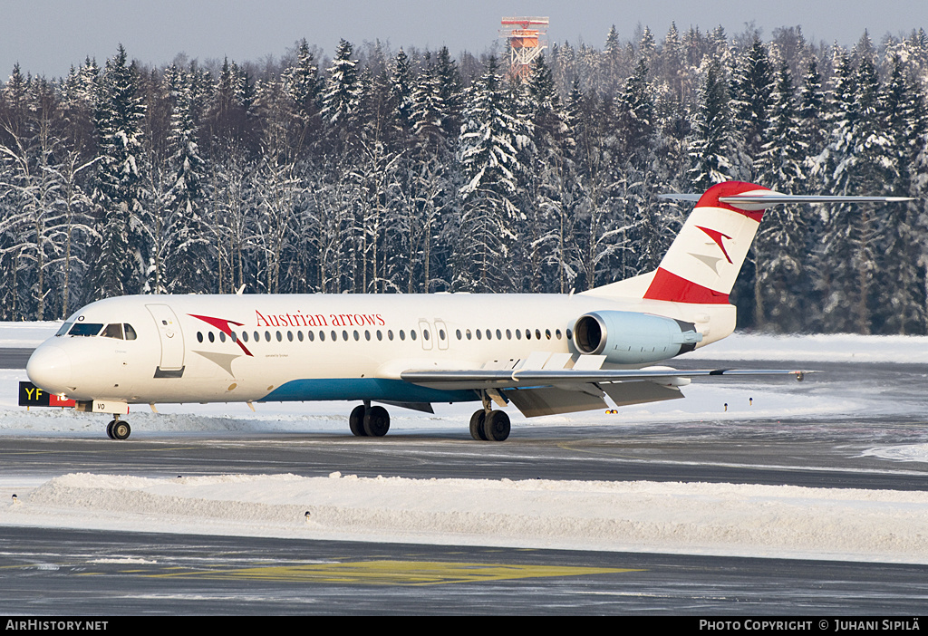 Aircraft Photo of OE-LVO | Fokker 100 (F28-0100) | Austrian Arrows | AirHistory.net #254908