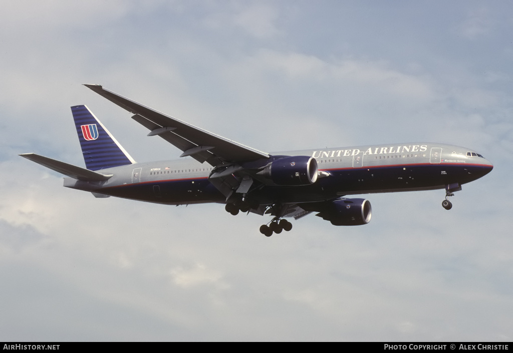 Aircraft Photo of N795UA | Boeing 777-222/ER | United Airlines | AirHistory.net #254918