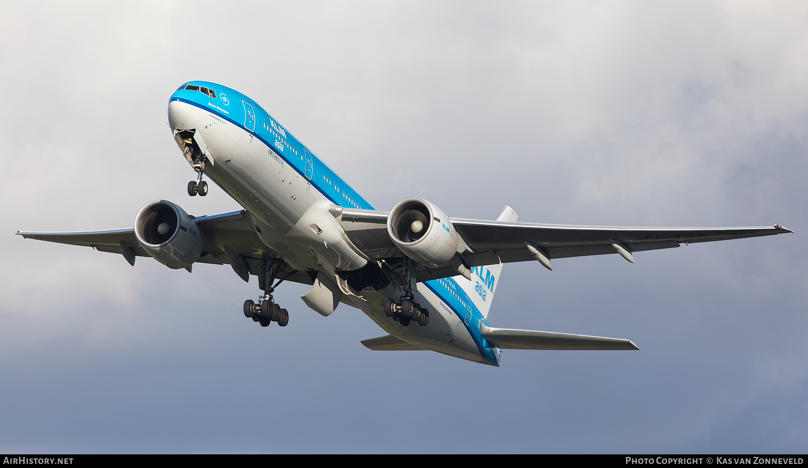 Aircraft Photo of PH-BQK | Boeing 777-206/ER | KLM Asia | AirHistory.net #254950