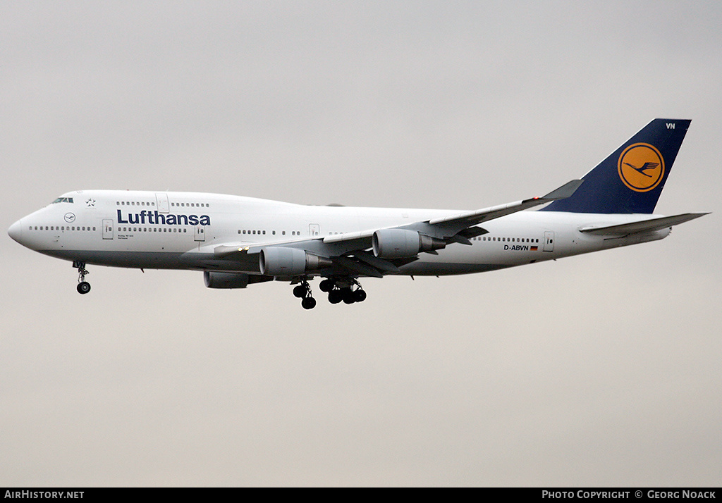 Aircraft Photo of D-ABVN | Boeing 747-430 | Lufthansa | AirHistory.net #254968