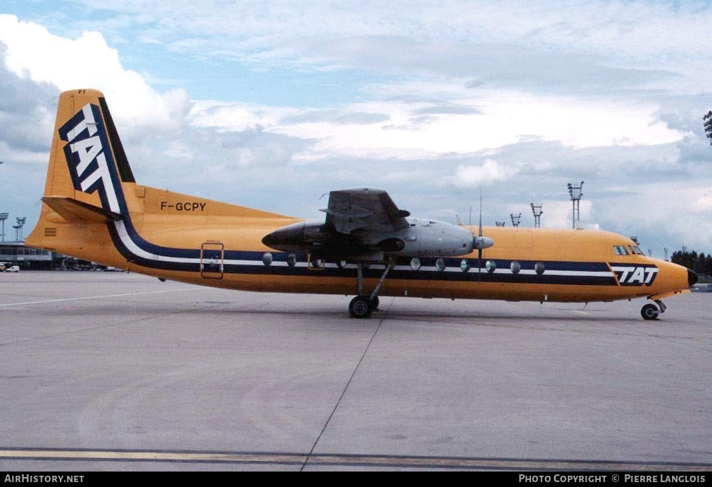 Aircraft Photo of F-GCPY | Fairchild Hiller FH-227B | TAT - Transport Aérien Transrégional | AirHistory.net #254986