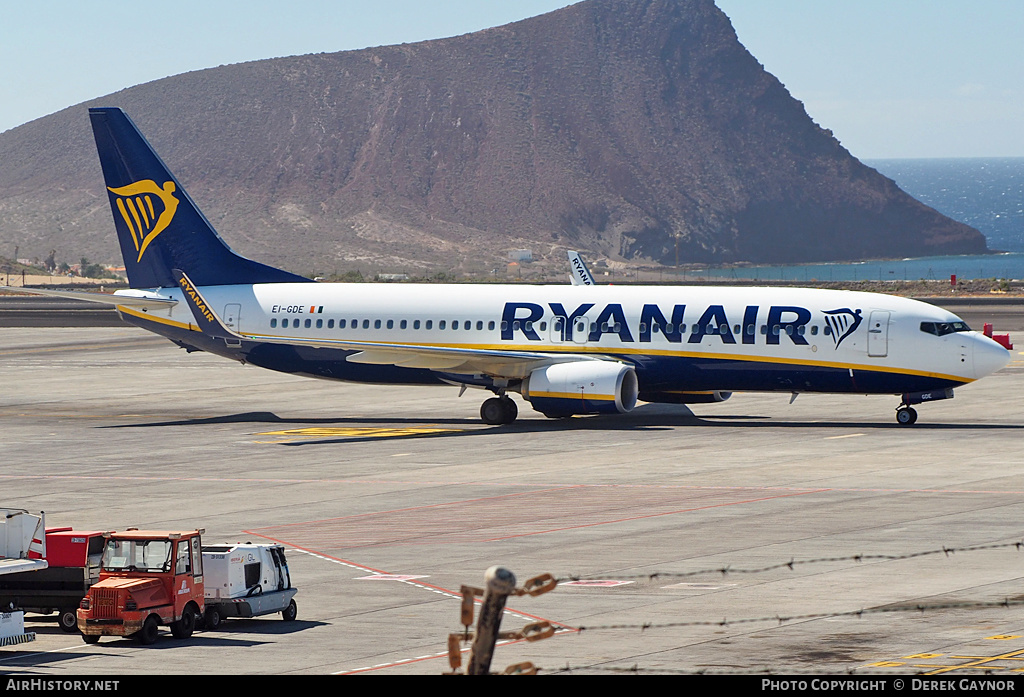 Aircraft Photo of EI-GDE | Boeing 737-800 | Ryanair | AirHistory.net #254997
