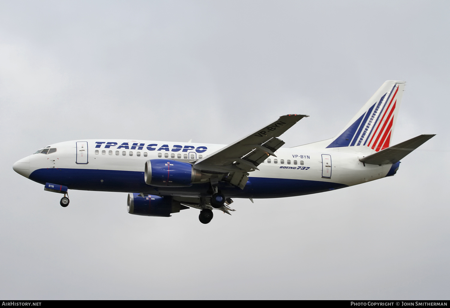 Aircraft Photo of VP-BYN | Boeing 737-524 | Transaero Airlines | AirHistory.net #255007