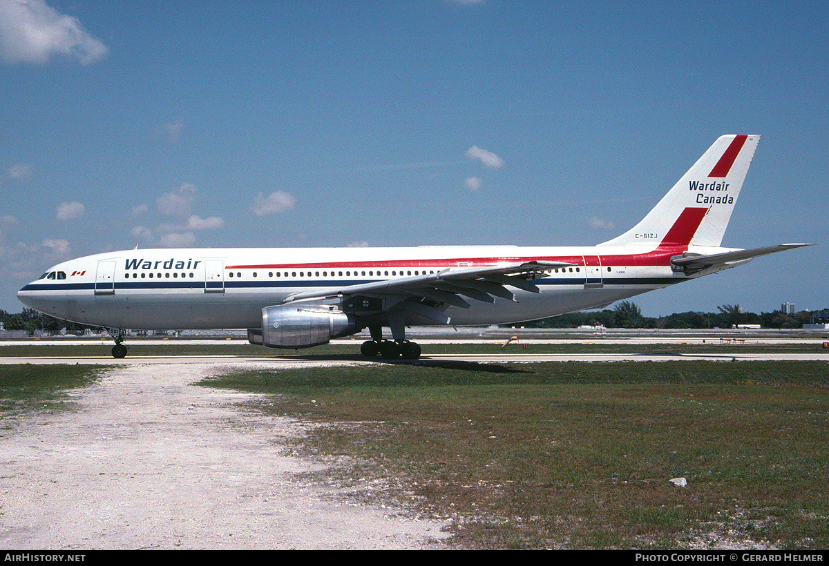 Aircraft Photo of C-GIZJ | Airbus A300B4-203 | Wardair Canada | AirHistory.net #255010