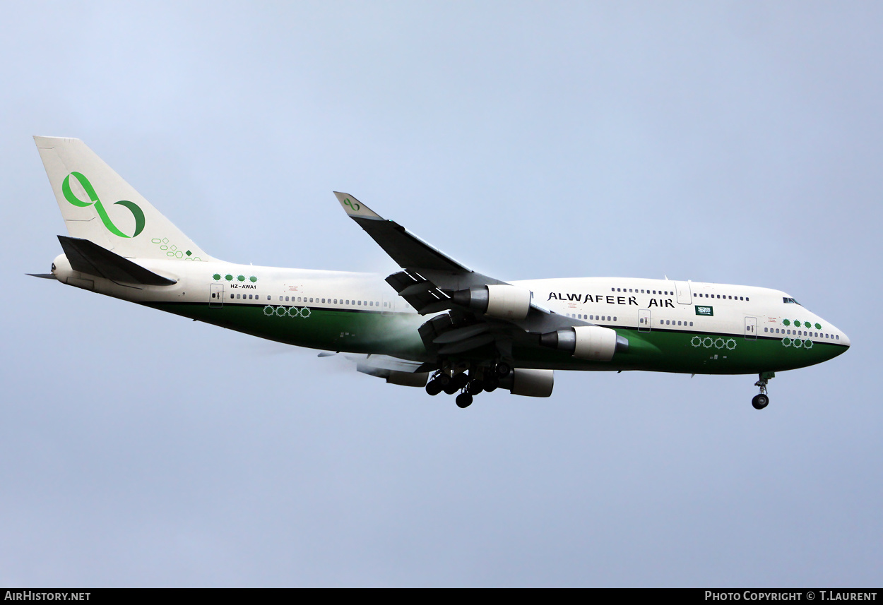 Aircraft Photo of HZ-AWA1 | Boeing 747-4H6 | Alwafeer Air | AirHistory.net #255018