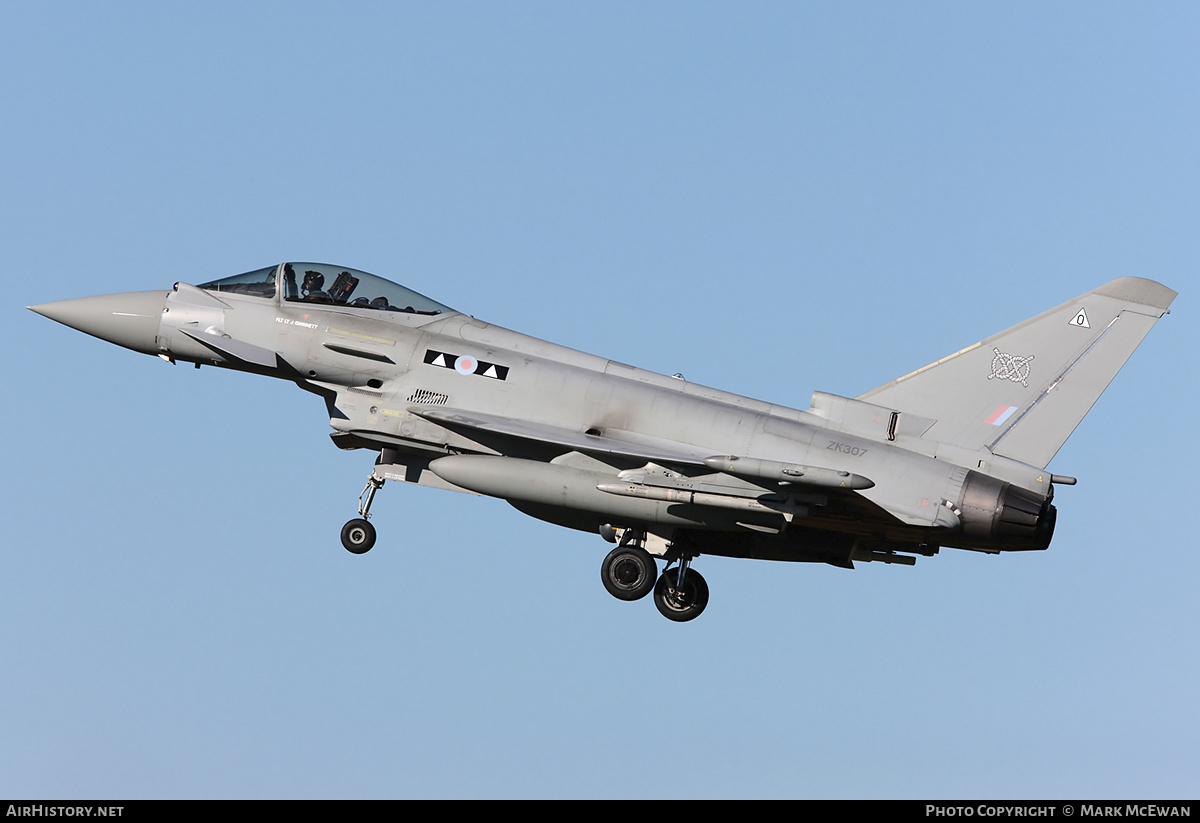 Aircraft Photo of ZK307 | Eurofighter EF-2000 Typhoon FGR4 | UK - Air Force | AirHistory.net #255038