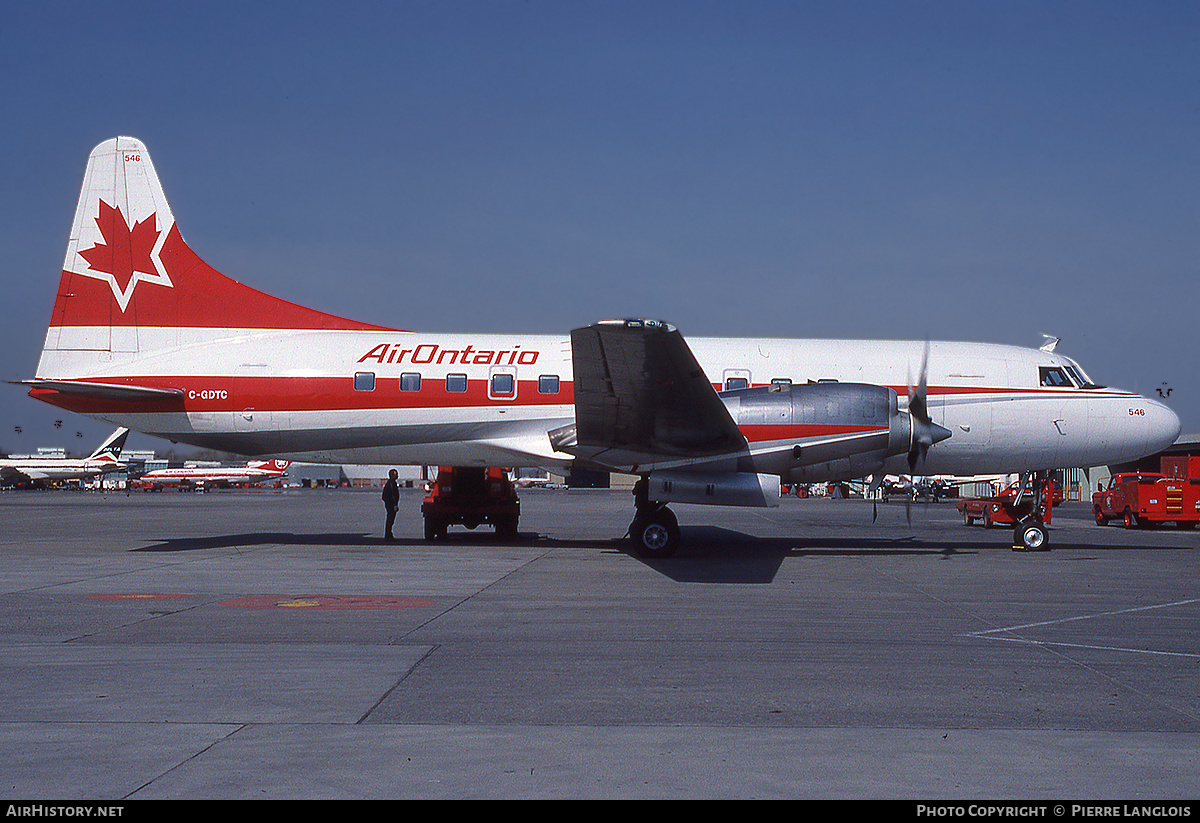 Aircraft Photo of C-GDTC | Convair 580 | Air Ontario | AirHistory.net #255048