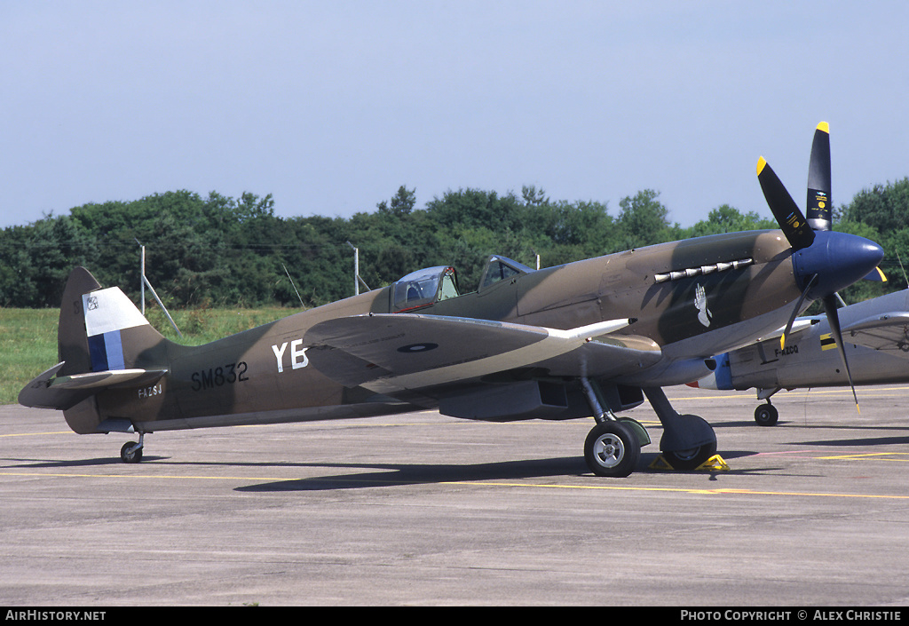 Aircraft Photo of F-AZSJ / SM832 | Supermarine 379 Spitfire F14C | UK - Air Force | AirHistory.net #255050