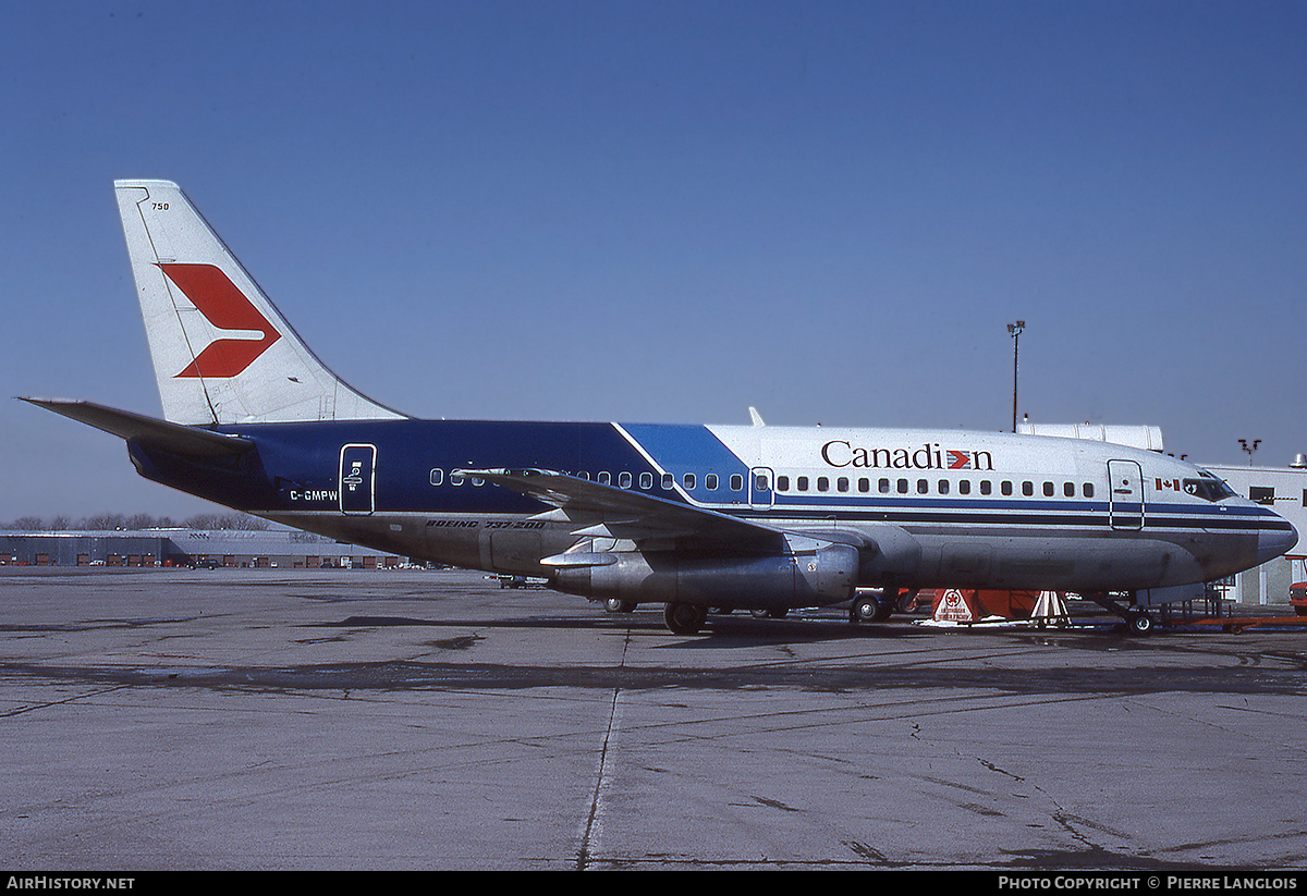 Aircraft Photo of C-GMPW | Boeing 737-275/Adv | Canadian Airlines | AirHistory.net #255074