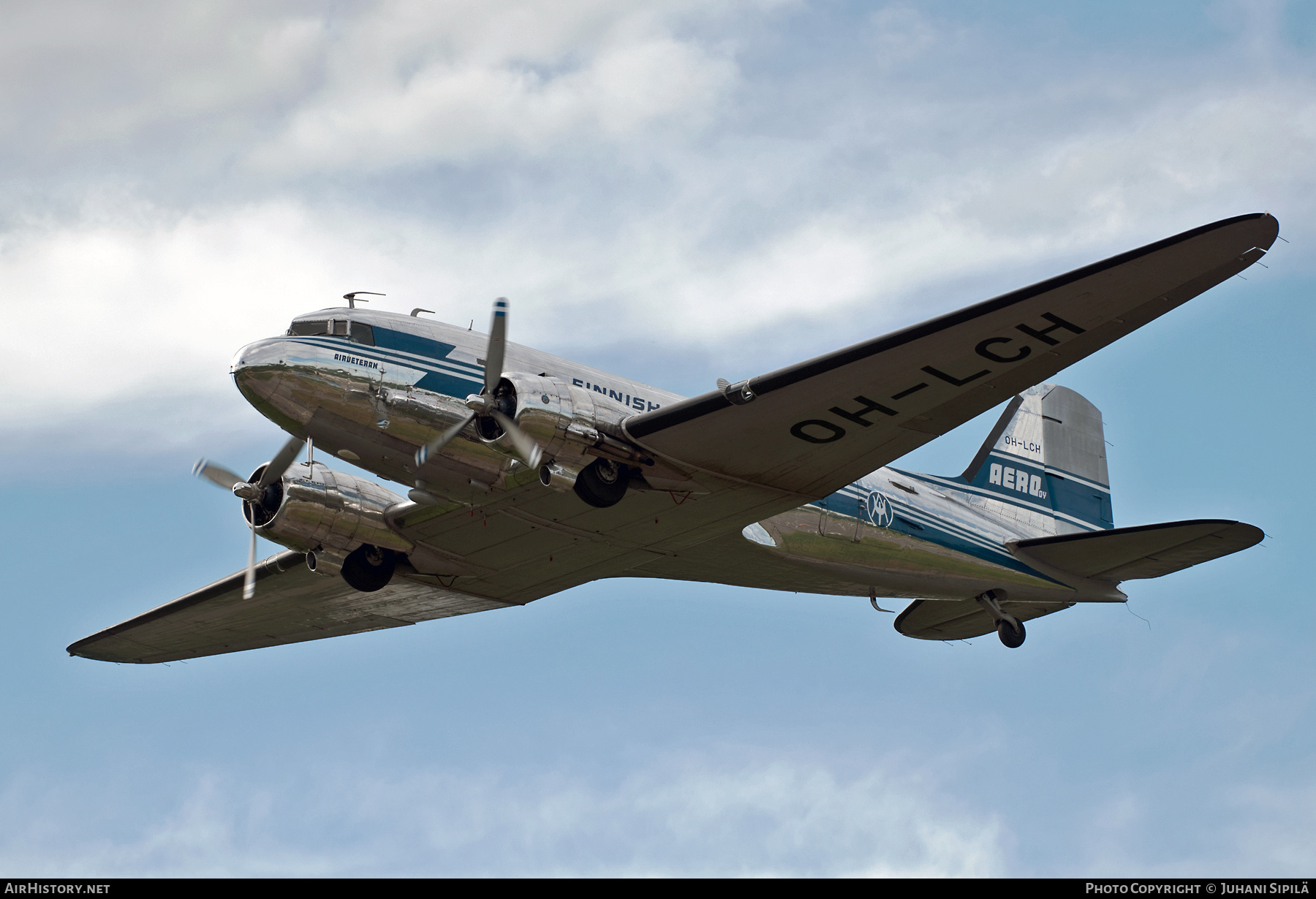 Aircraft Photo of OH-LCH | Douglas DC-3(CF) | Airveteran | Aero Oy - Finnish Airlines | AirHistory.net #255123