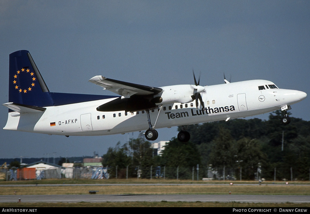 Aircraft Photo of D-AFKP | Fokker 50 | Team Lufthansa | AirHistory.net #255141