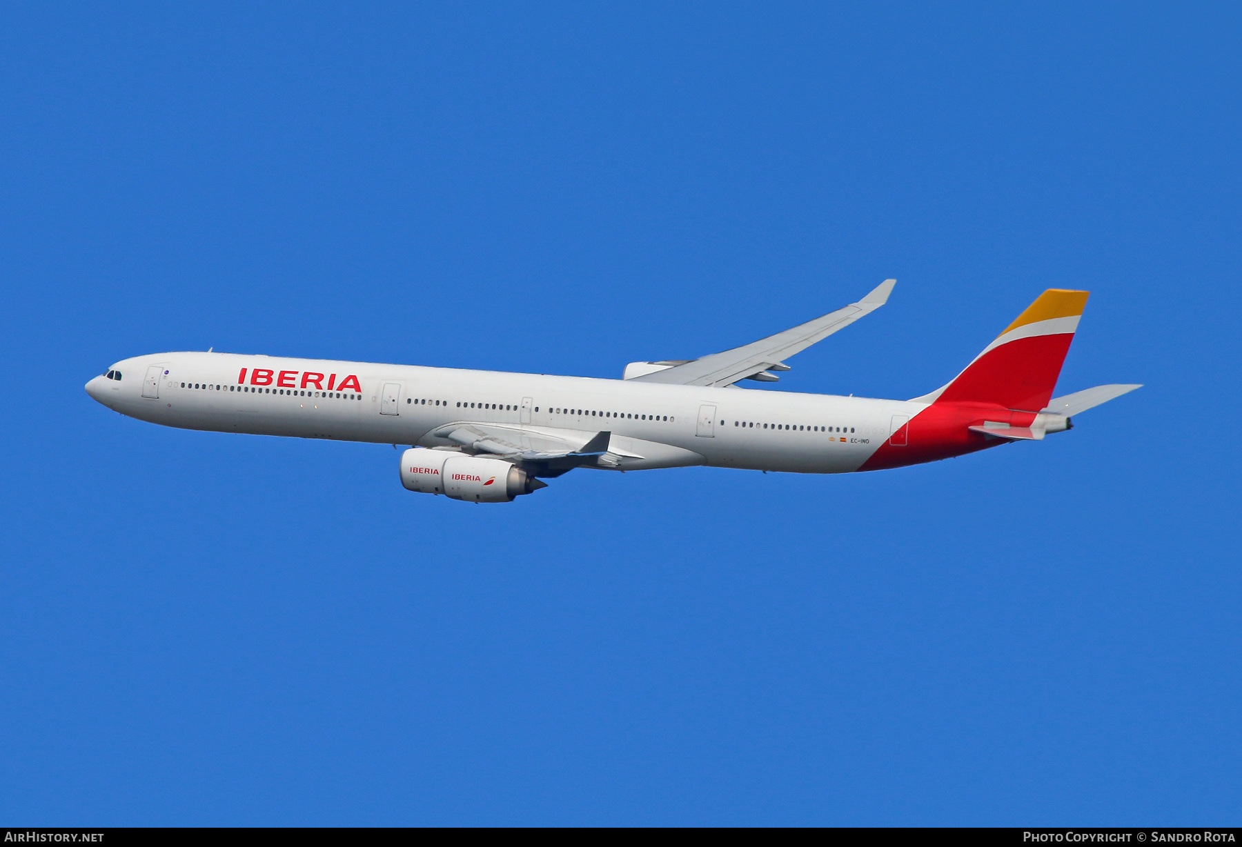 Aircraft Photo of EC-INO | Airbus A340-642 | Iberia | AirHistory.net #255183