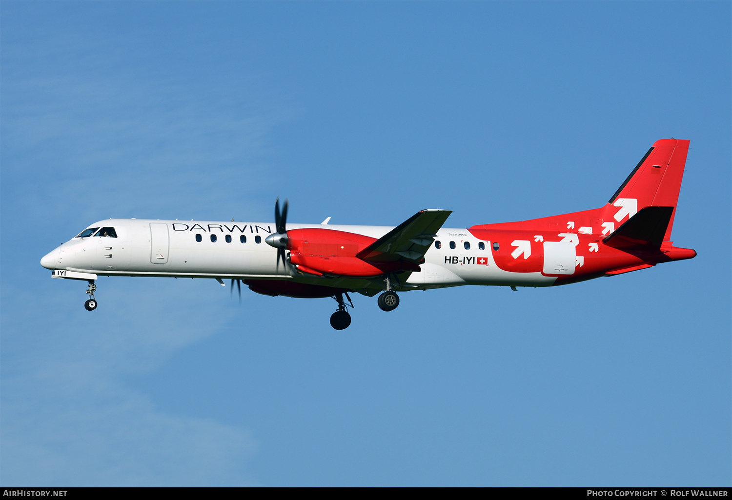 Aircraft Photo of HB-IYI | Saab 2000 | Darwin Airline | AirHistory.net #255222