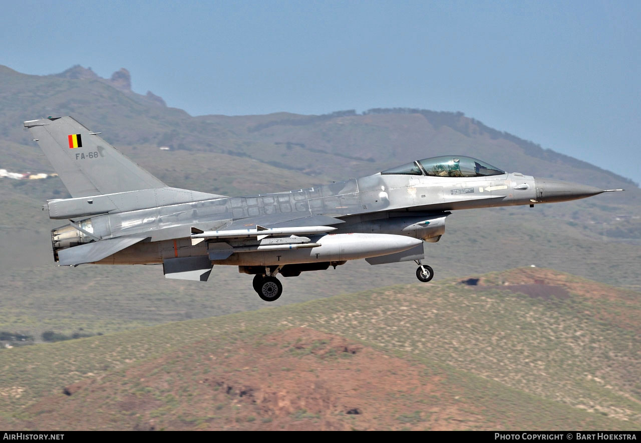 Aircraft Photo of FA-68 | General Dynamics F-16AM Fighting Falcon | Belgium - Air Force | AirHistory.net #255242