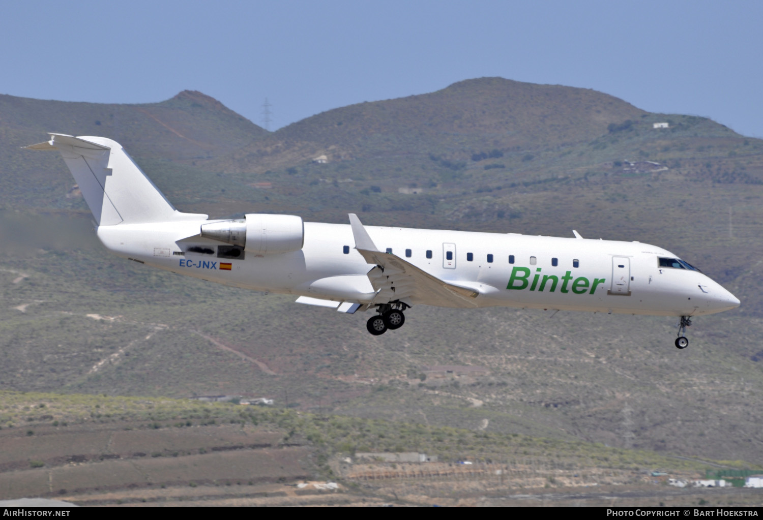 Aircraft Photo of EC-JNX | Bombardier CRJ-200ER (CL-600-2B19) | Binter Canarias | AirHistory.net #255251