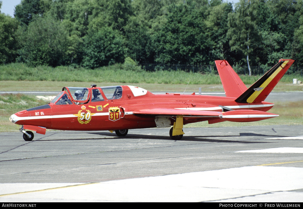Aircraft Photo of MT04 | Fouga CM-170 Magister | Belgium - Air Force | AirHistory.net #255262