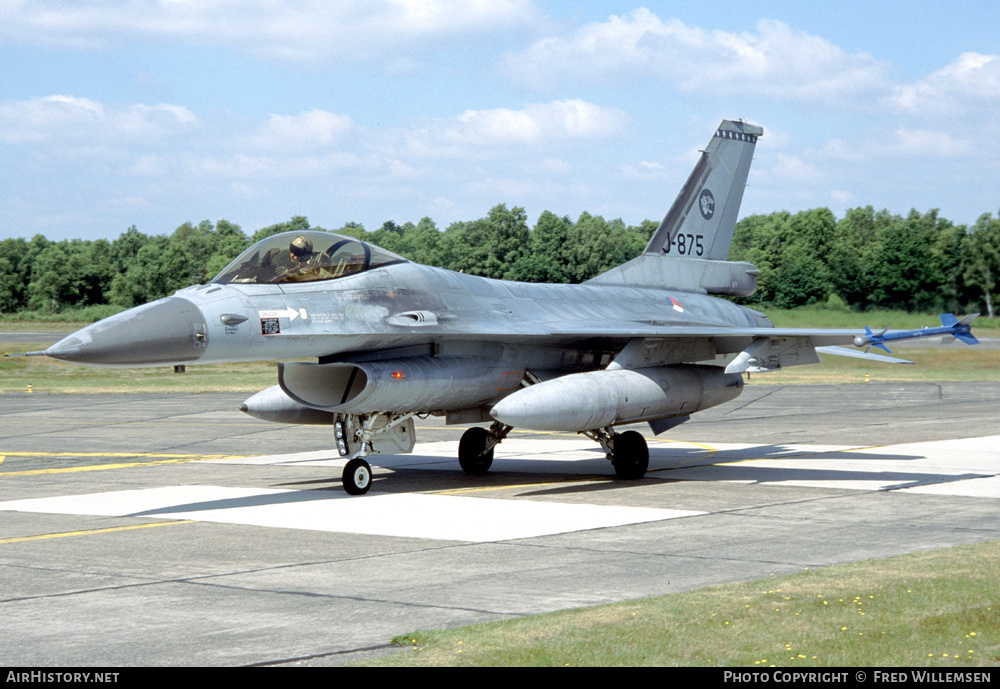 Aircraft Photo of J-875 | General Dynamics F-16AM Fighting Falcon | Netherlands - Air Force | AirHistory.net #255266