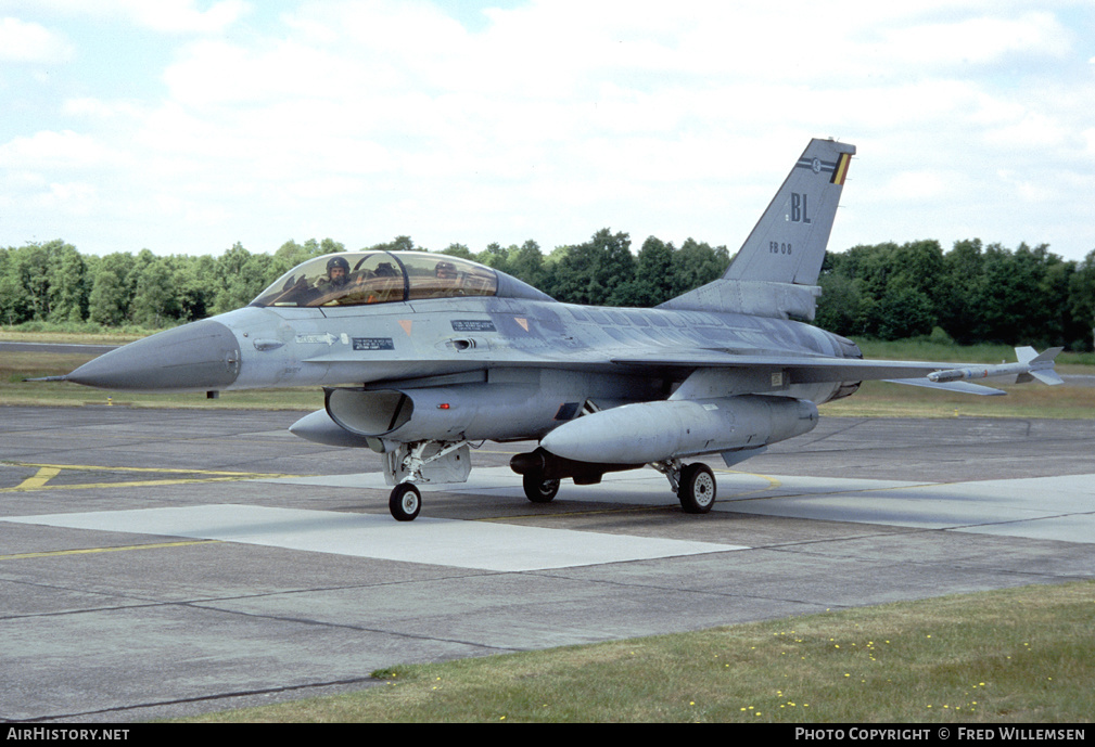Aircraft Photo of FB08 | General Dynamics F-16B Fighting Falcon | Belgium - Air Force | AirHistory.net #255267