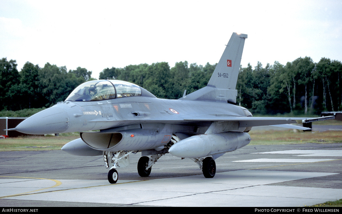 Aircraft Photo of 94-1562 | General Dynamics F-16D Fighting Falcon | Turkey - Air Force | AirHistory.net #255269