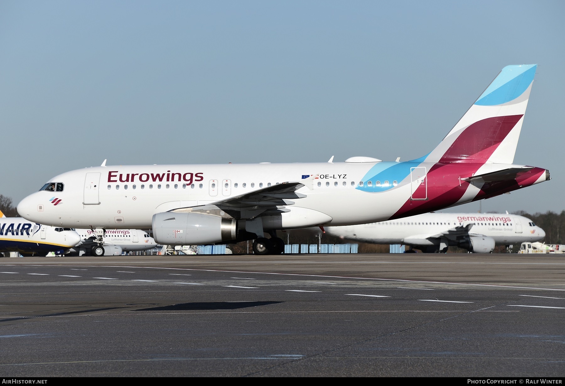 Aircraft Photo of OE-LYZ | Airbus A319-132 | Eurowings | AirHistory.net #255285