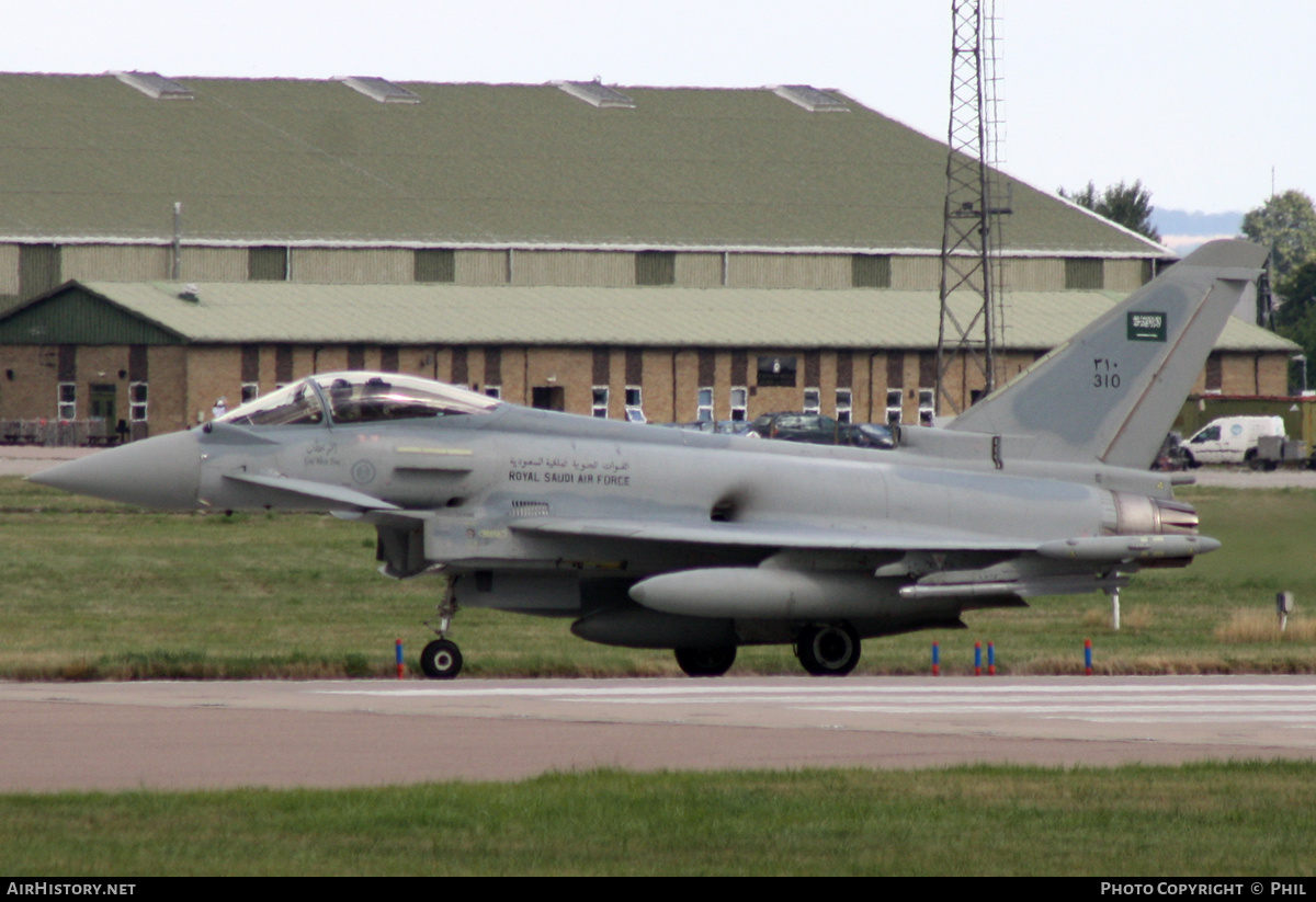 Aircraft Photo of 310 | Eurofighter EF-2000 Typhoon F2 | Saudi Arabia - Air Force | AirHistory.net #255295