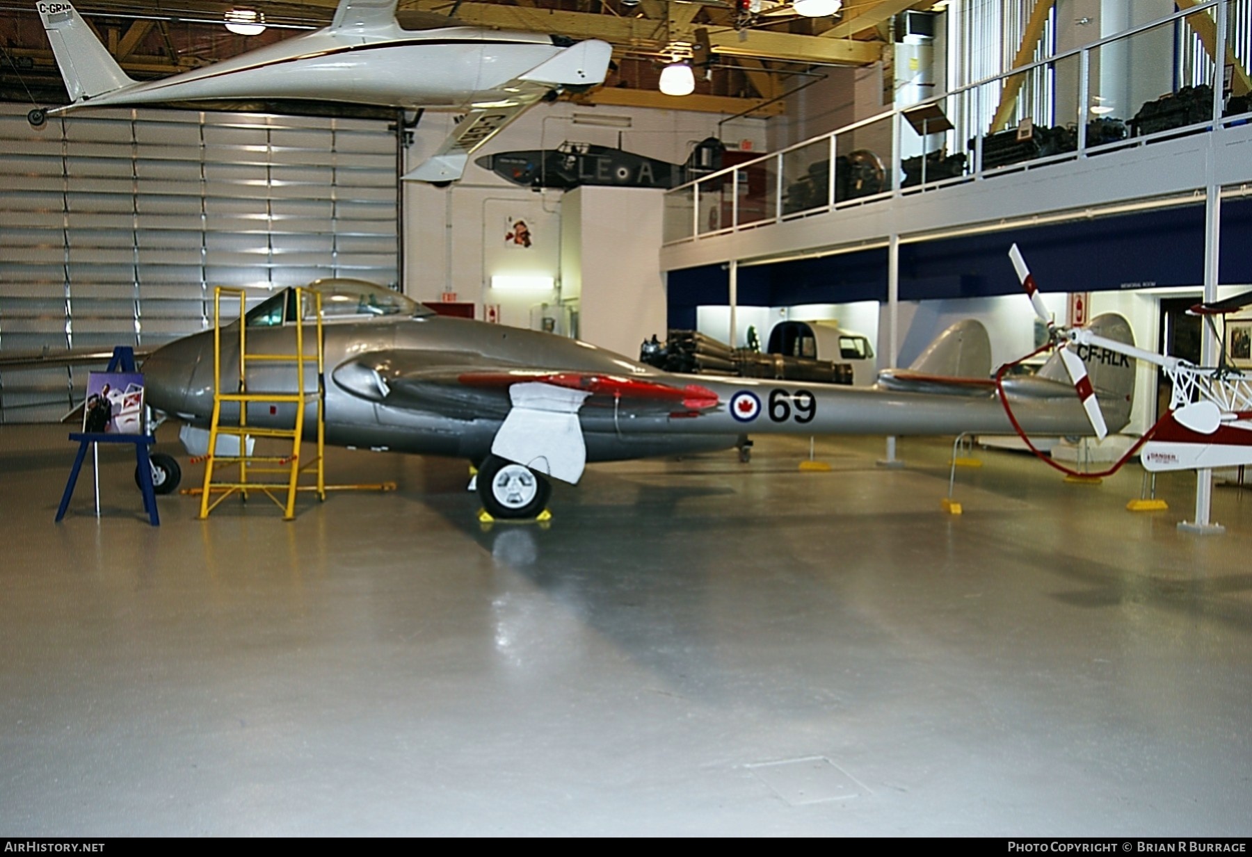 Aircraft Photo of CF-RLK | De Havilland D.H. 100 Vampire F3 | Canada - Air Force | AirHistory.net #255300