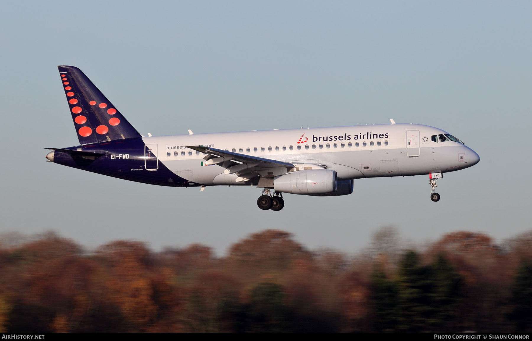 Aircraft Photo of EI-FWD | Sukhoi SSJ-100-95B Superjet 100 (RRJ-95B) | Brussels Airlines | AirHistory.net #255327