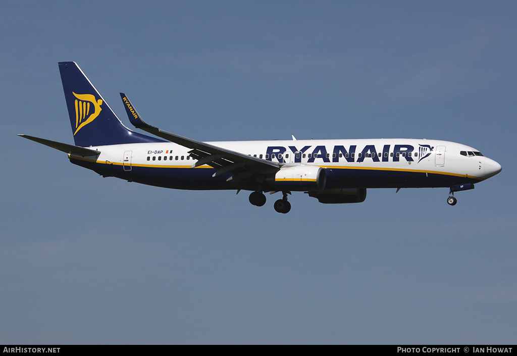 Aircraft Photo of EI-DAP | Boeing 737-8AS | Ryanair | AirHistory.net #255420