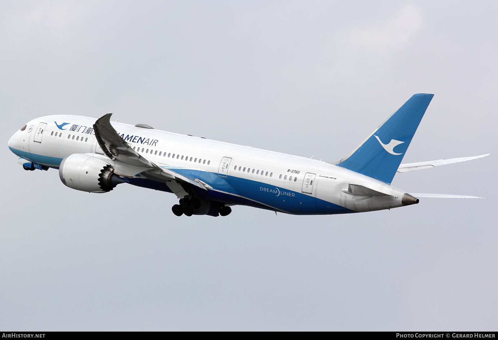 Aircraft Photo of B-2760 | Boeing 787-8 Dreamliner | Xiamen Airlines | AirHistory.net #255442