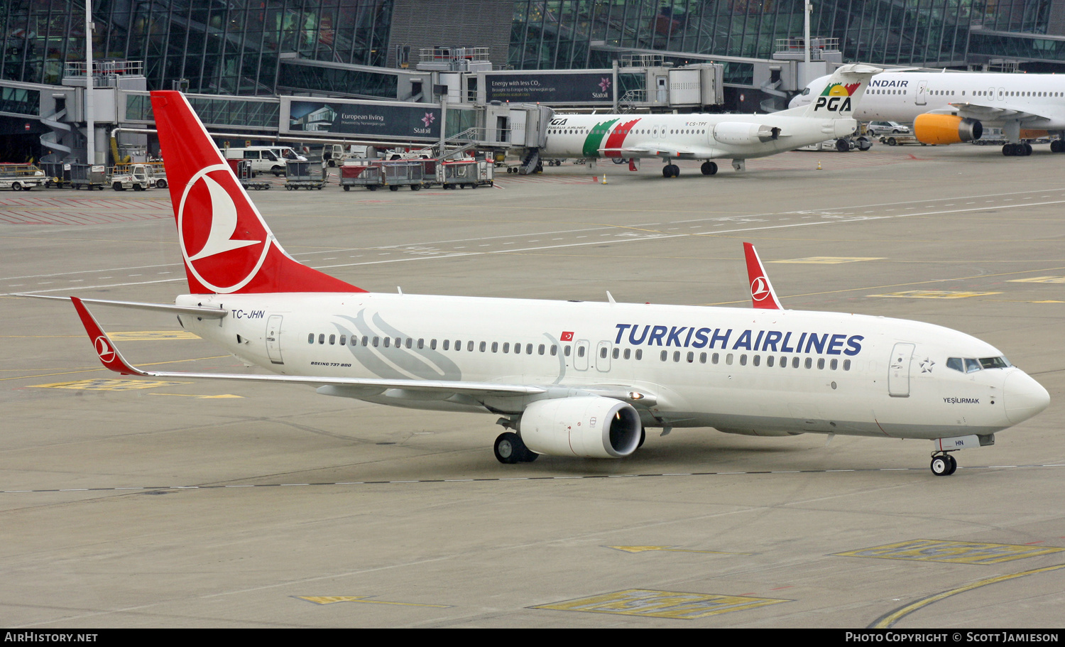 Aircraft Photo of TC-JHN | Boeing 737-8F2 | Turkish Airlines | AirHistory.net #255462
