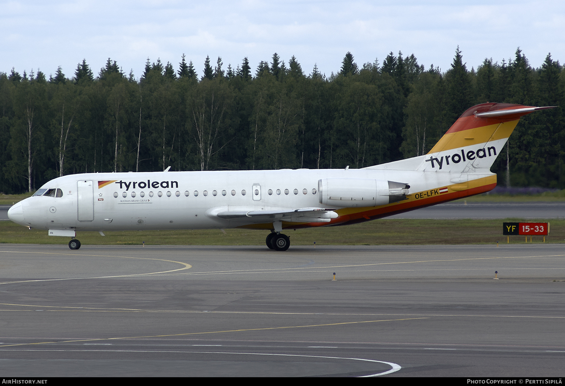 Aircraft Photo of OE-LFK | Fokker 70 (F28-0070) | Tyrolean Airways | AirHistory.net #255470