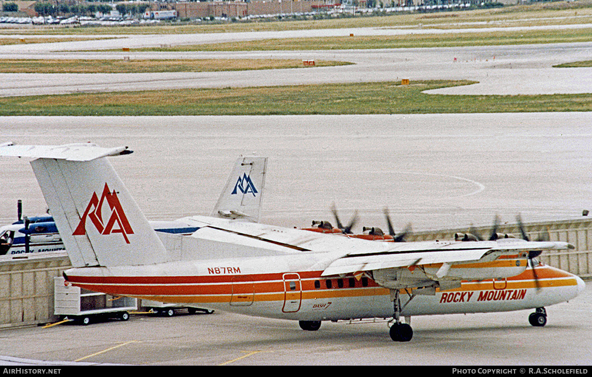 Aircraft Photo of N87RM | De Havilland Canada DHC-7-102 Dash 7 | Rocky Mountain Airways | AirHistory.net #255507