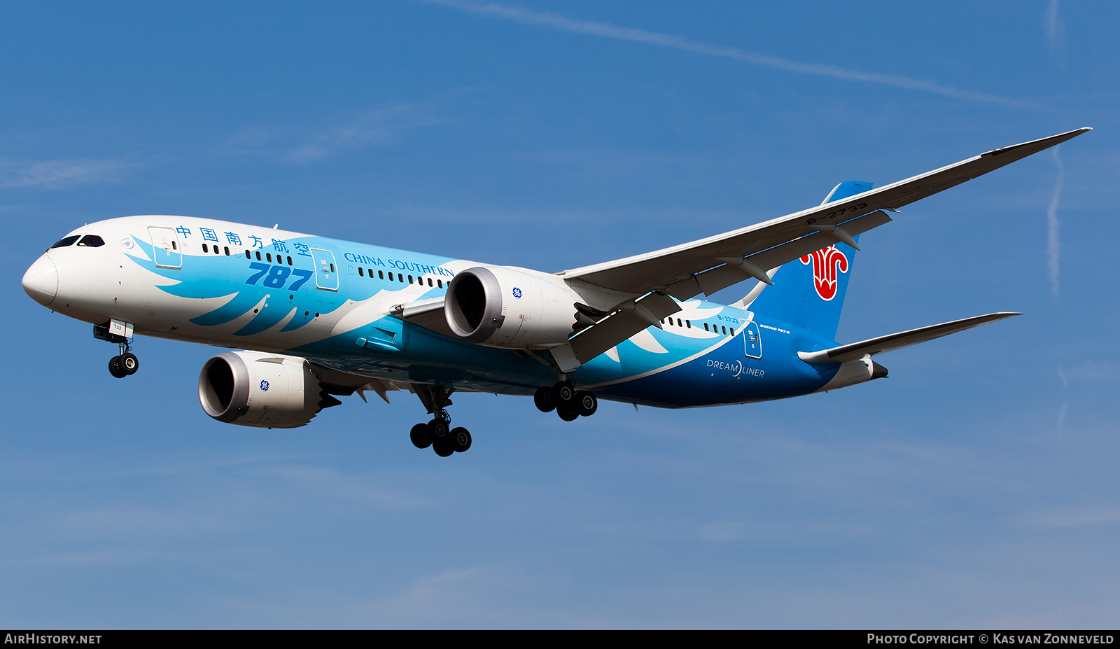 Aircraft Photo of B-2733 | Boeing 787-8 Dreamliner | China Southern Airlines | AirHistory.net #255512
