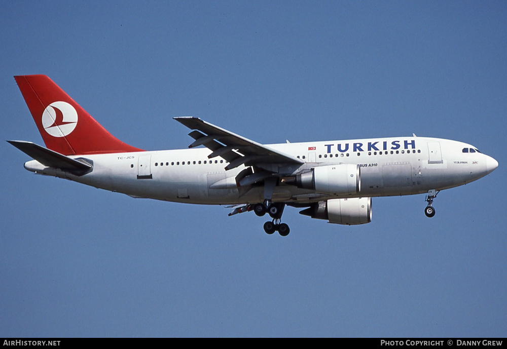 Aircraft Photo of TC-JCS | Airbus A310-203 | Turkish Airlines | AirHistory.net #255577
