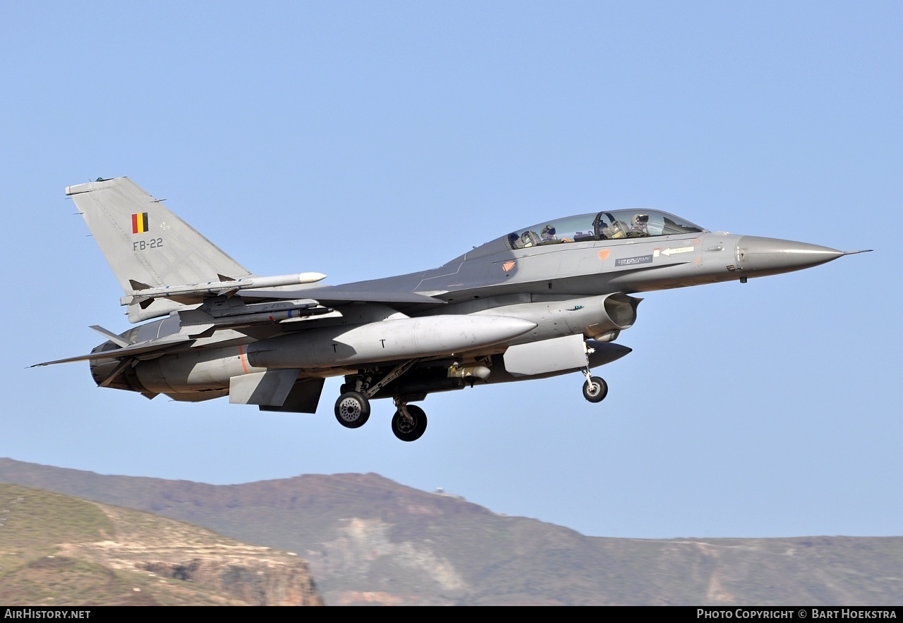 Aircraft Photo of FB-22 | General Dynamics F-16BM Fighting Falcon | Belgium - Air Force | AirHistory.net #255620