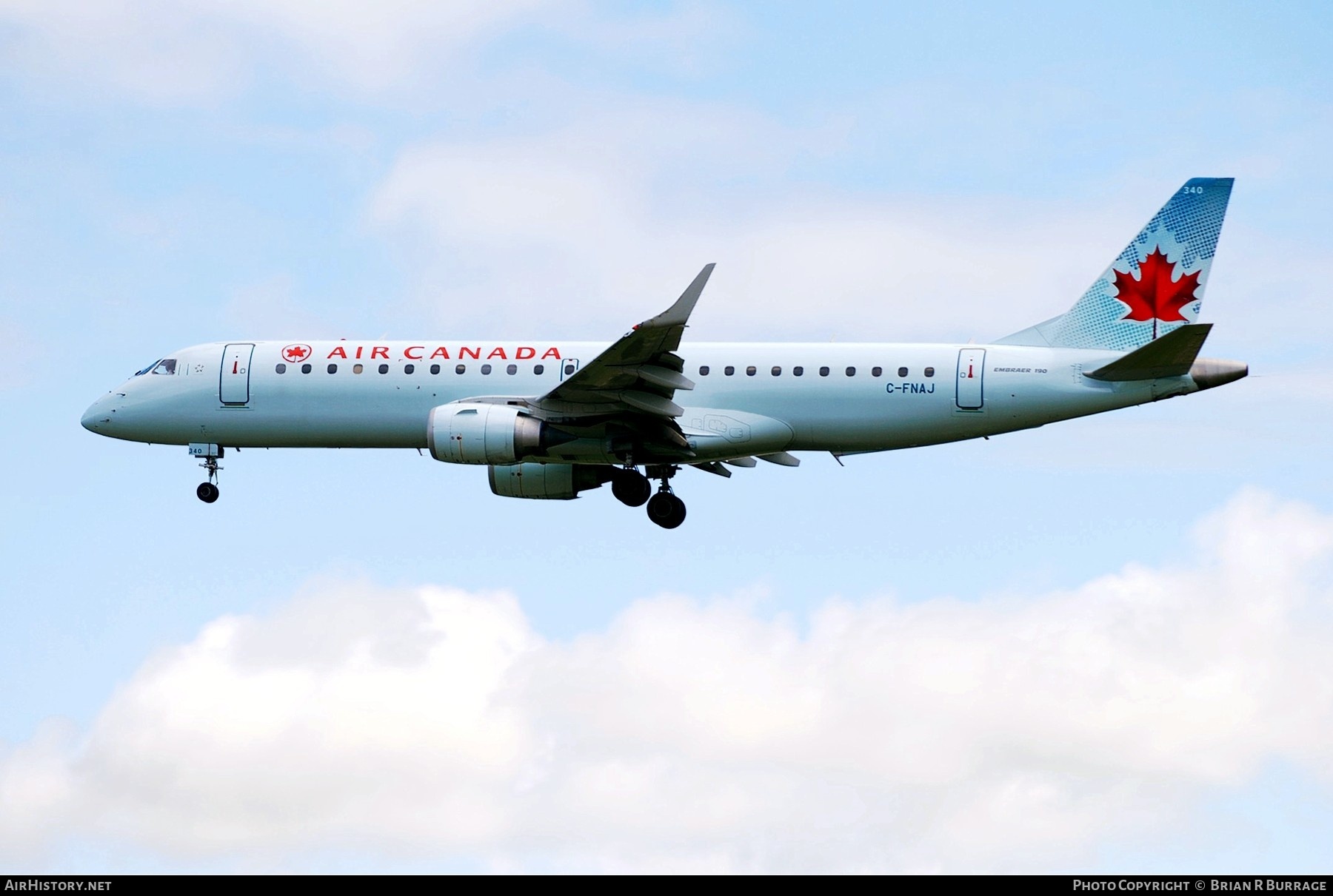 Aircraft Photo of C-FNAJ | Embraer 190AR (ERJ-190-100IGW) | Air Canada | AirHistory.net #255646