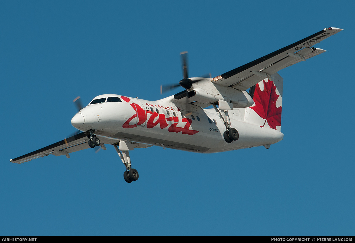 Aircraft Photo of C-GOND | De Havilland Canada DHC-8-102 Dash 8 | Air Canada Jazz | AirHistory.net #255698