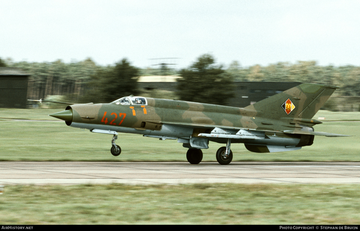 Aircraft Photo of 427 | Mikoyan-Gurevich MiG-21MF | East Germany - Air Force | AirHistory.net #255728