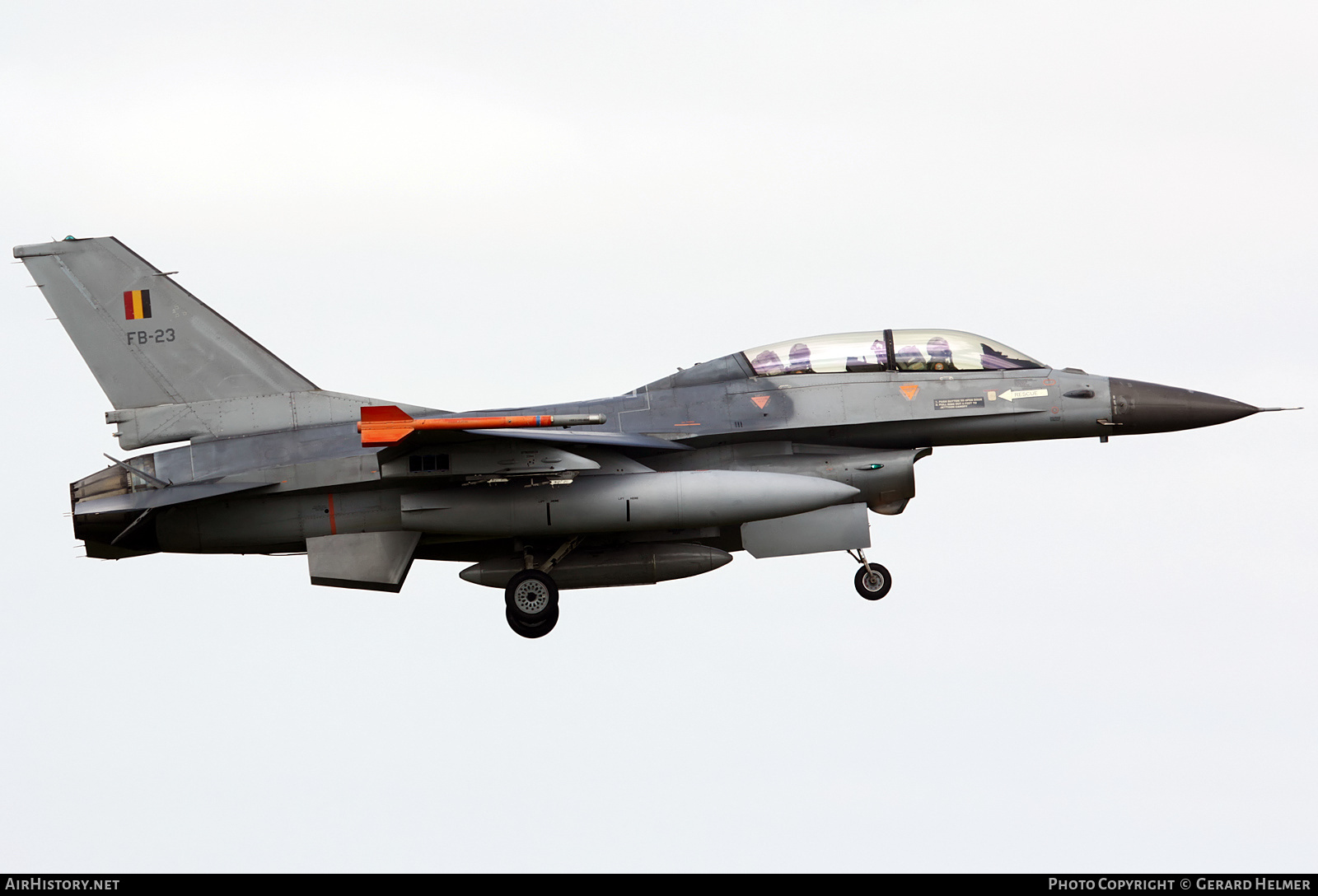 Aircraft Photo of FB-23 | General Dynamics F-16BM Fighting Falcon | Belgium - Air Force | AirHistory.net #255758