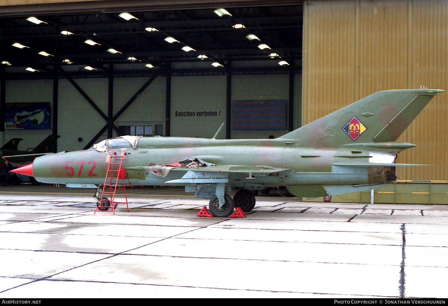 Aircraft Photo of 572 | Mikoyan-Gurevich MiG-21SPS-K | East Germany - Air Force | AirHistory.net #255780