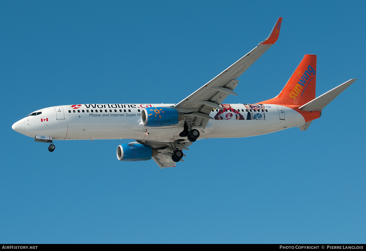 Aircraft Photo of C-FTOH | Boeing 737-8HX | Sunwing Airlines | AirHistory.net #255794